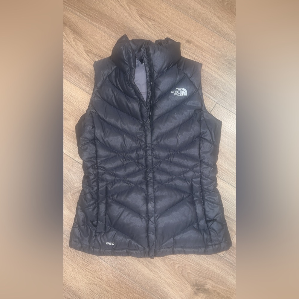 The North Face dark gray vest - XS
